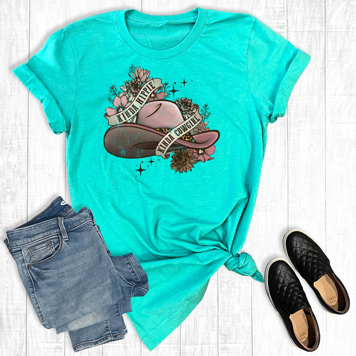 Western Kinda Hippie Kinda Cowgirl Graphic T-Shirt