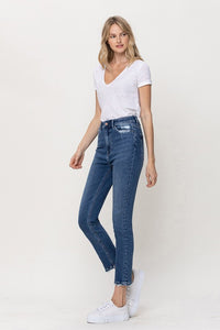 STRETCH HIGH RISE SLIM STRAIGHT ANKLE