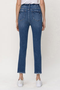 STRETCH HIGH RISE SLIM STRAIGHT ANKLE