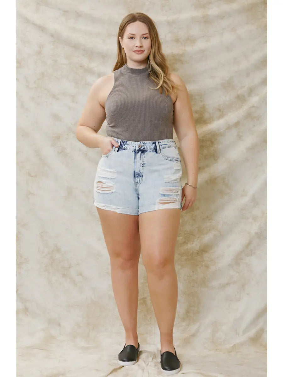 Kan Can - Plus Size Shorts / Light